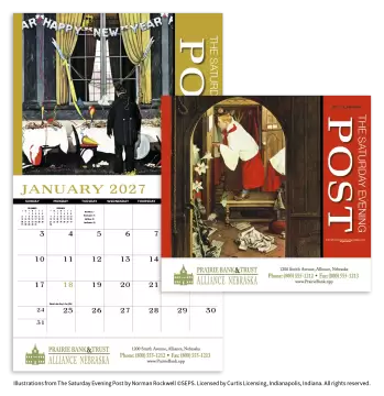 The Saturday Evening Post Appointment Wall Calendar - Stapled